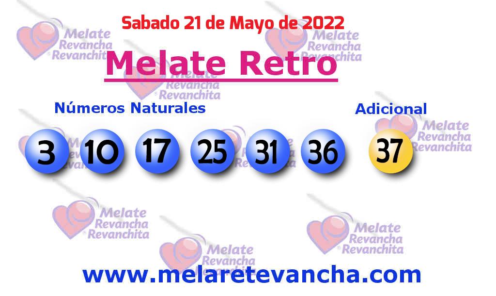 Últimos resultados de Melate Retro Últimos resultados de los sorteos de Melate Retro