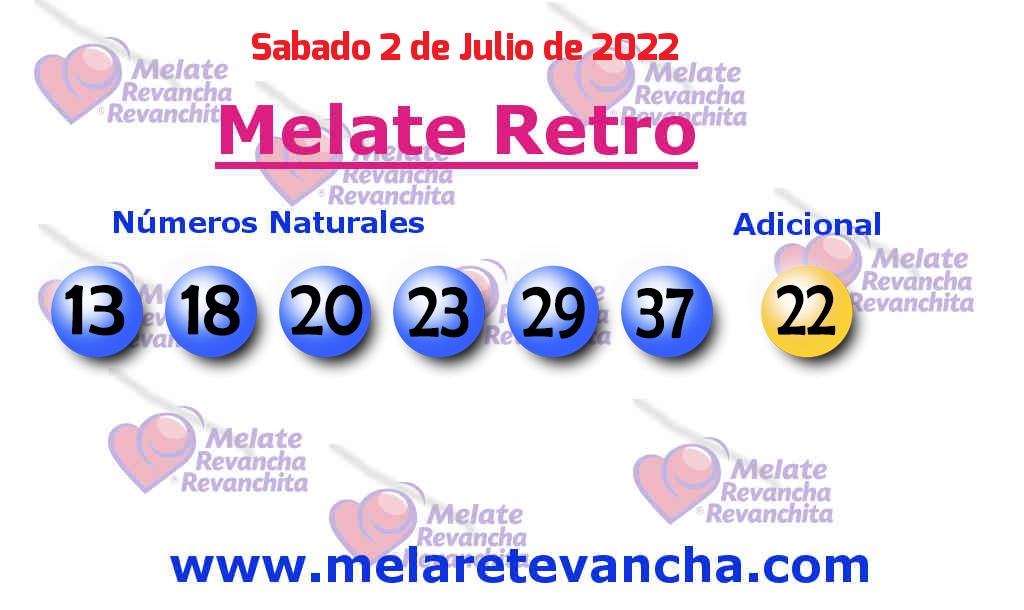 Últimos resultados de Melate Retro Últimos resultados de los sorteos de Melate Retro