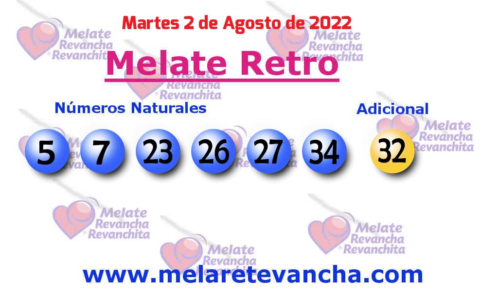 Últimos resultados de Melate Retro Últimos resultados de los sorteos de Melate Retro