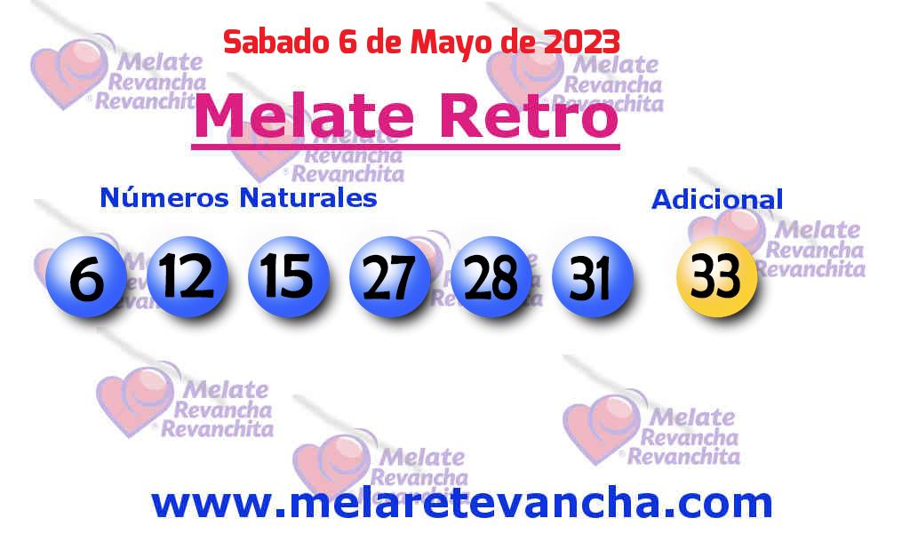 Últimos resultados de los sorteos de Melate Retro