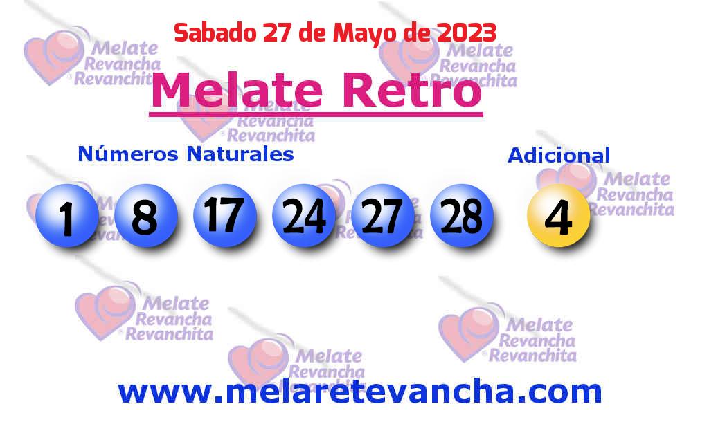 Últimos resultados de los sorteos de Melate Retro