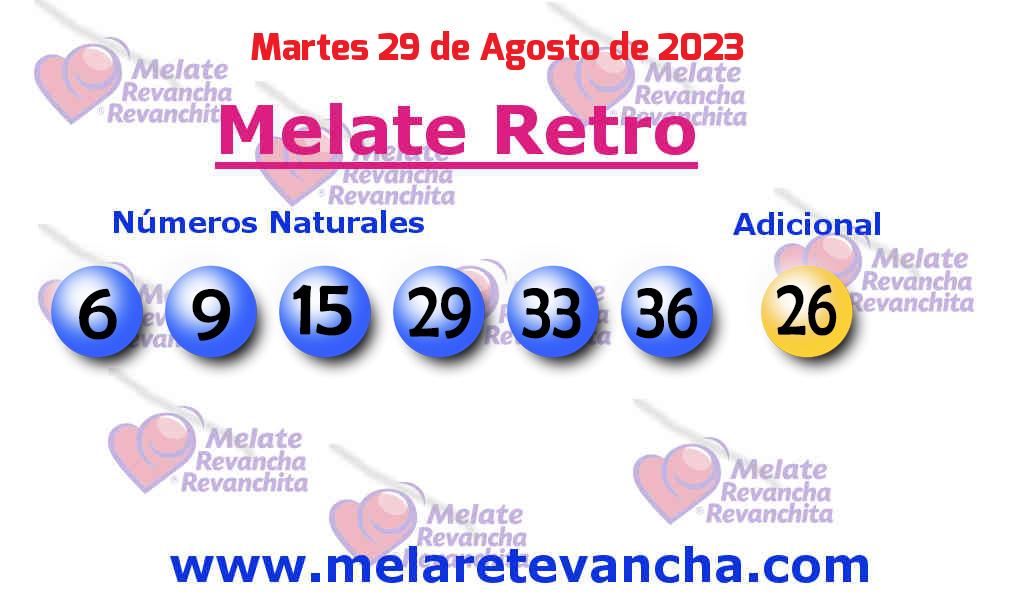 Últimos resultados de Melate Retro Últimos resultados de los sorteos de Melate Retro